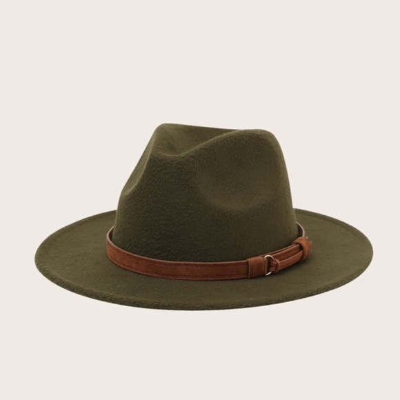 Trendy Belted Fedora Hat Classic Shabby Chic - Picture 6 of 6